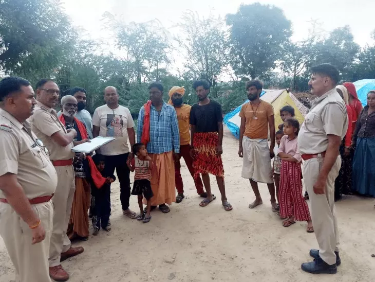 क्राइम कंट्रोल के लिए पुलिस का विशेष तलाशी अभियान, डेरे-तंबुओं और वाहनों की हुई जांच